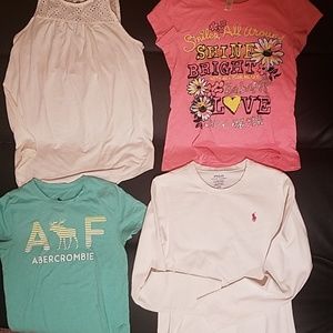 Girls Shirt Lot size 10/12 4 pieces